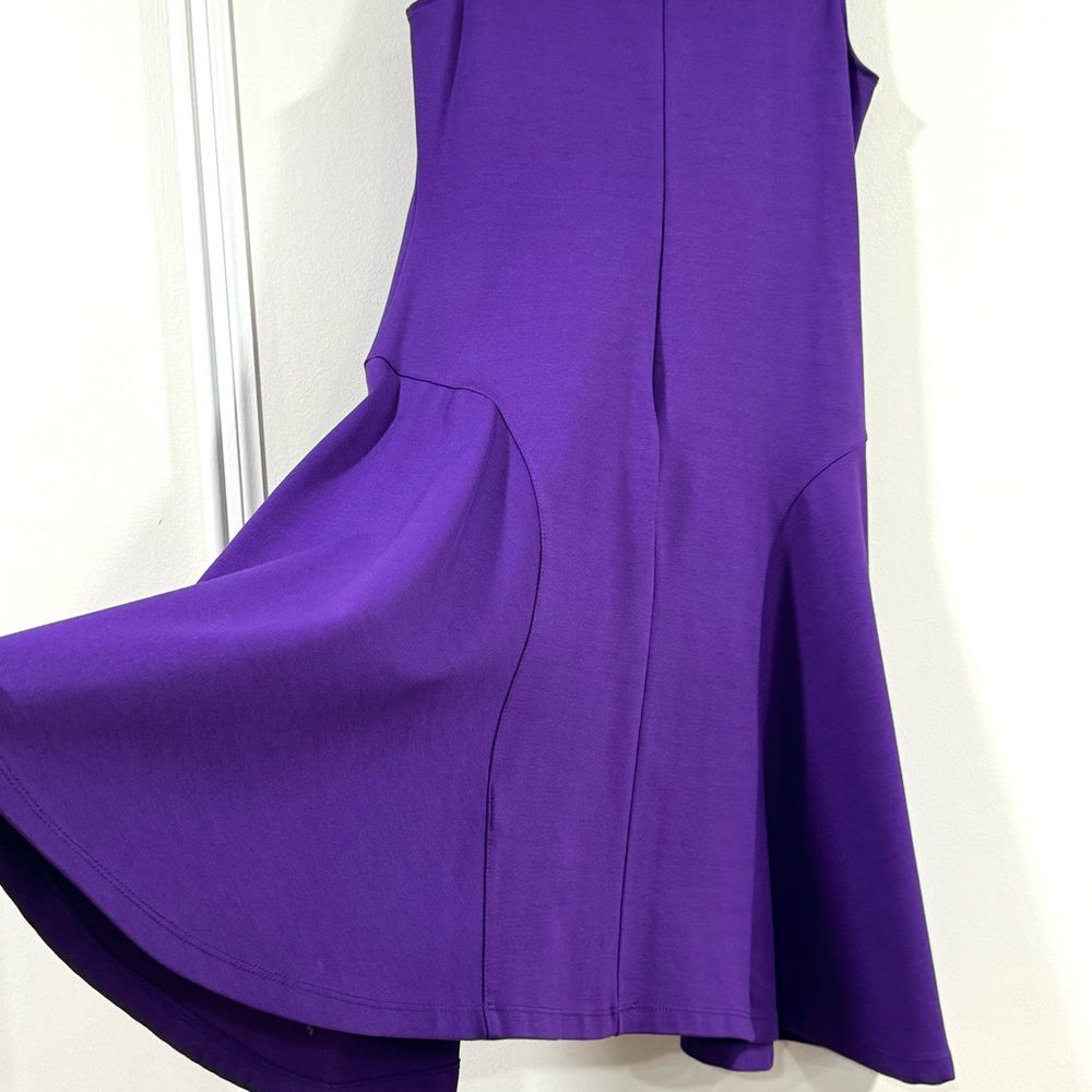 LAUREN Ralph Lauren Purple Fit & Flare Dress PXS - Picture 7 of 8